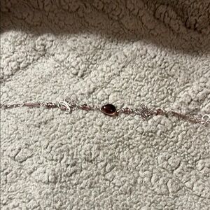 Elegant Silver and Brown Women's Bracelet